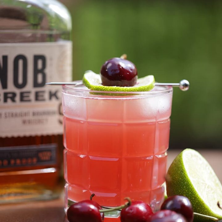 bourbon cherry lime cocktail