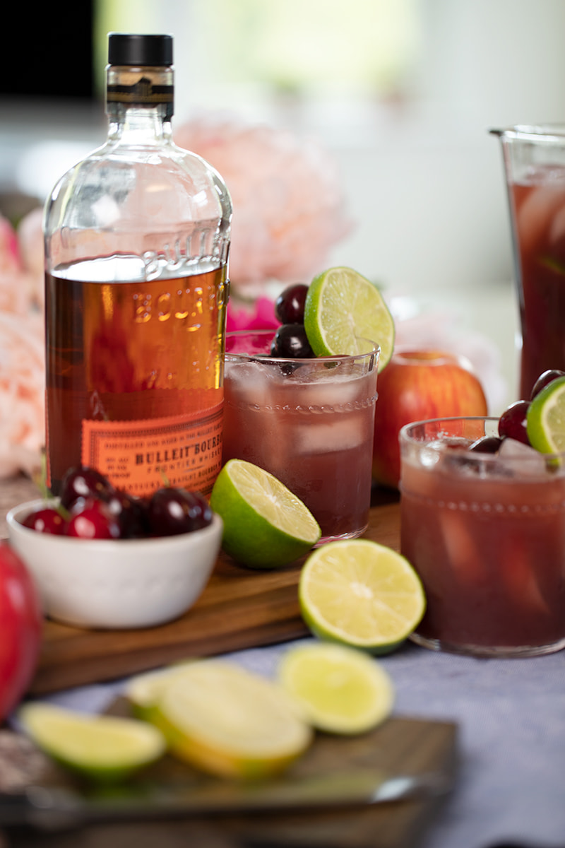 Bourbon Punch Cocktail Recipe: Kentucky Slim Cherry Punch | Spilling ...