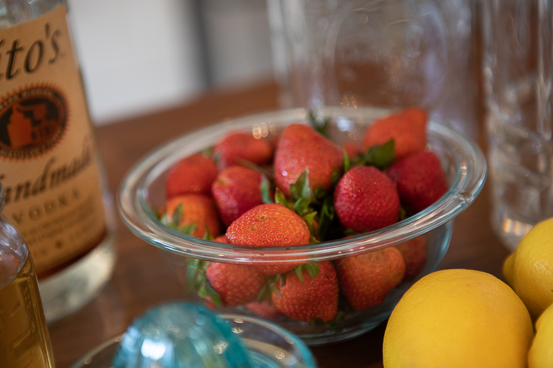 Bowl of strawberries
