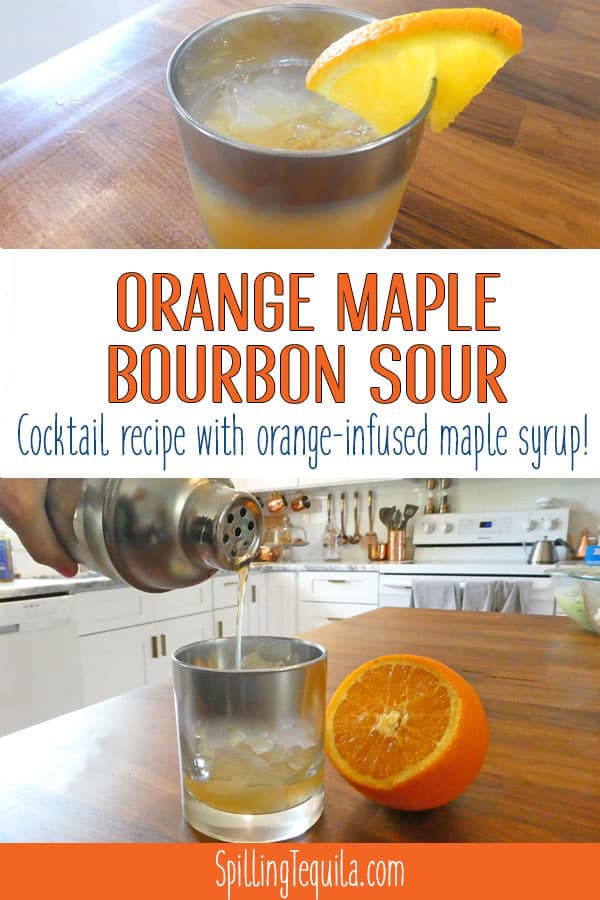 Orange Maple Bourbon for pinterest