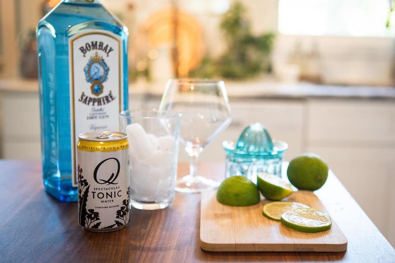 Gin and Tonic ingredients
