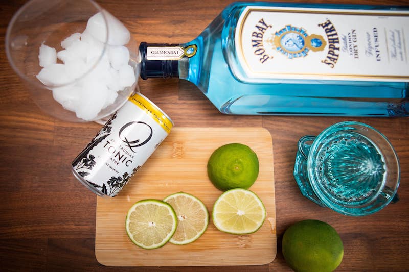 Gin and tonic ingredients