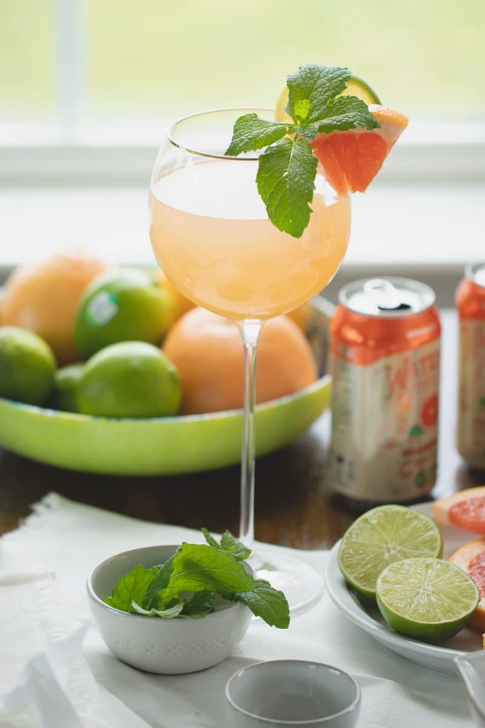 pink grapefruit juice cocktails