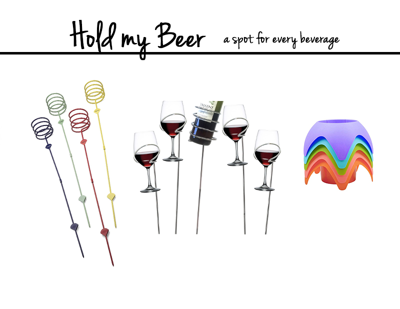 Drink stakes for yard