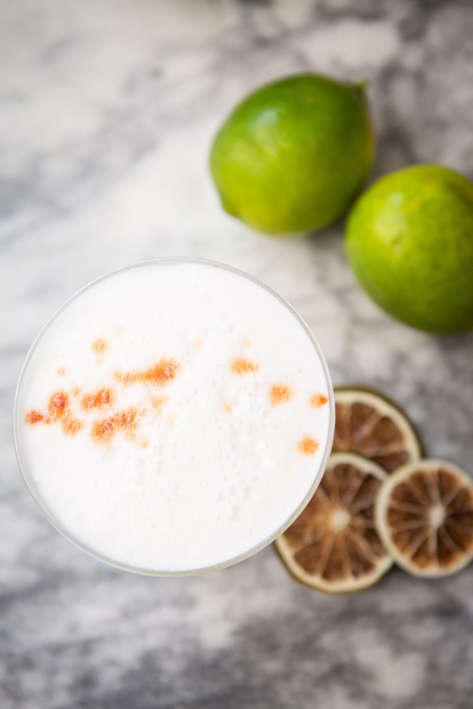 Finished drink from above