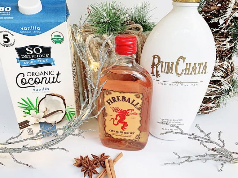 Fireball Mixed Drink The Cinnamon Frosty Spilling Tequila