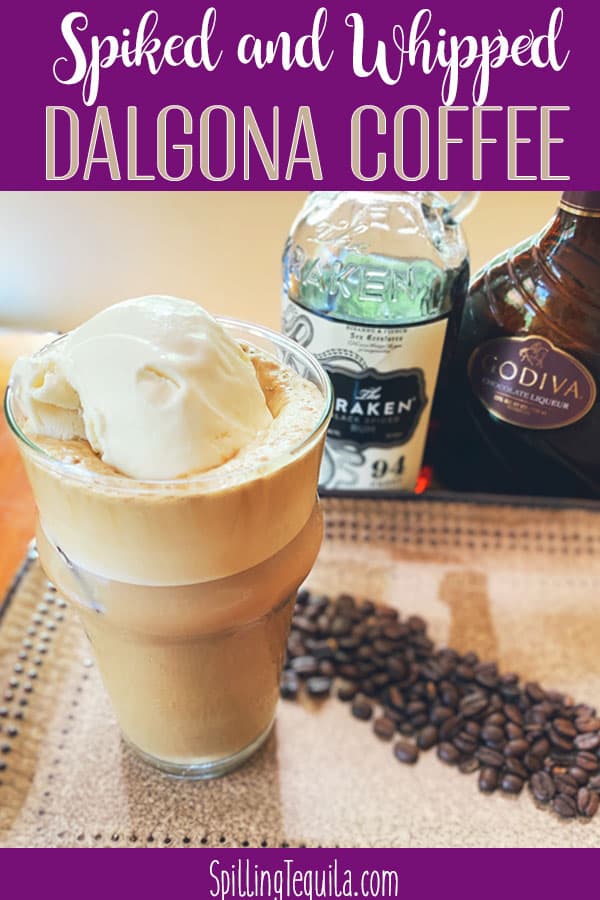 how to make spiked dalgona coffee