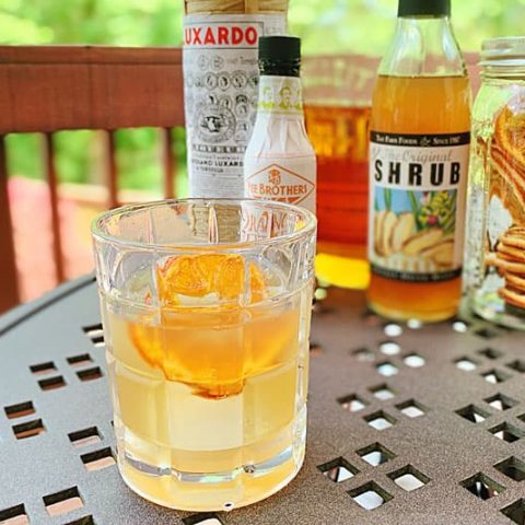 bourbon ginger shrub cocktail