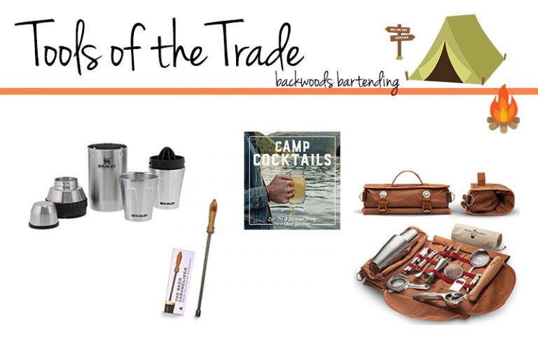 The Essential Camping Cocktail Set Spilling Tequila
