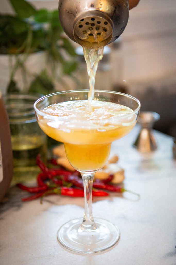 pouring drink