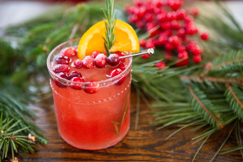 rosemary vodka cranberry cocktail